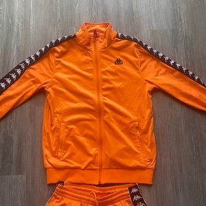 Neon Orange Kappa Track Jacket